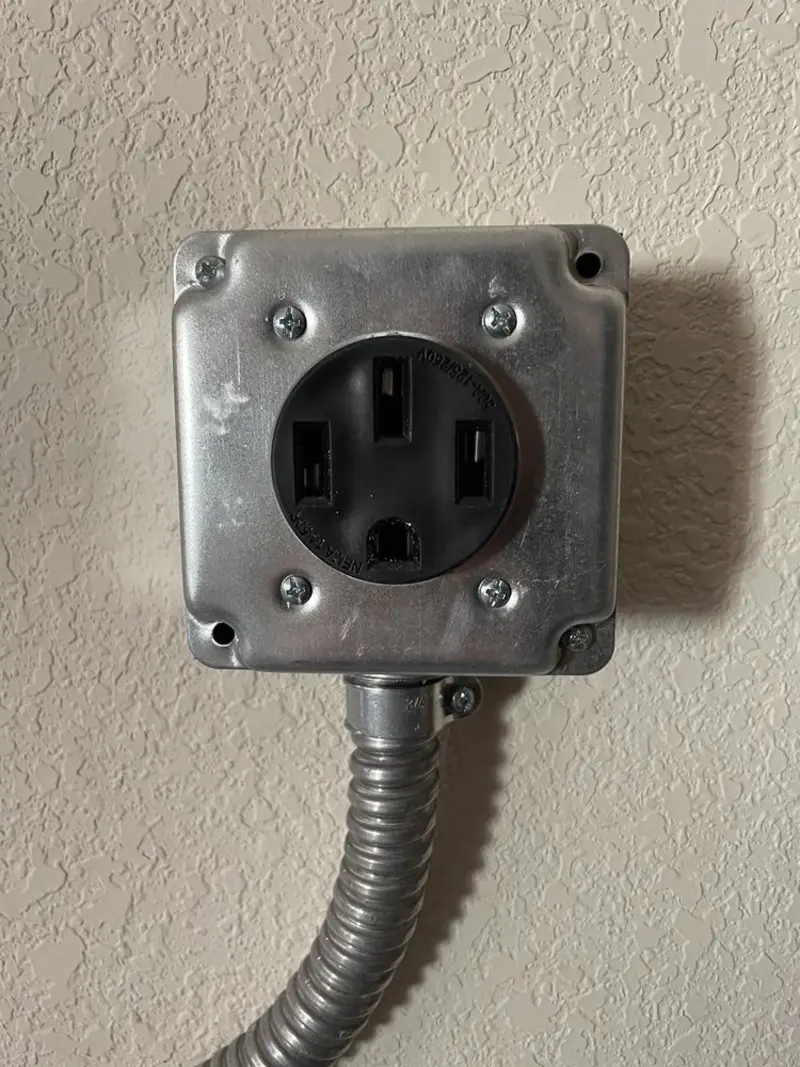 NEMA 14-50 outlet installed for Smart Home Electrical in Chickasaw